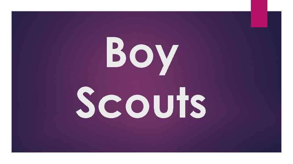 Boy Scouts 