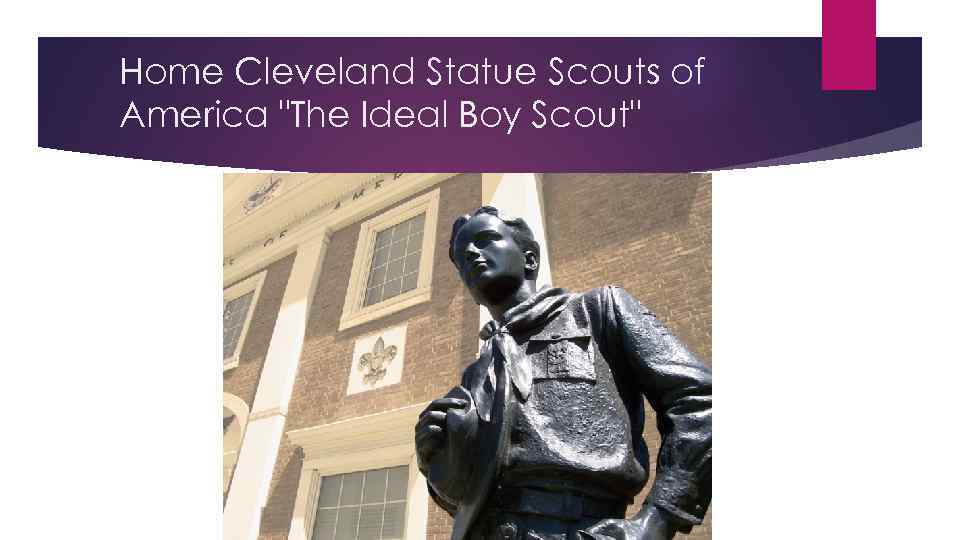 Home Cleveland Statue Scouts of America "The Ideal Boy Scout" 