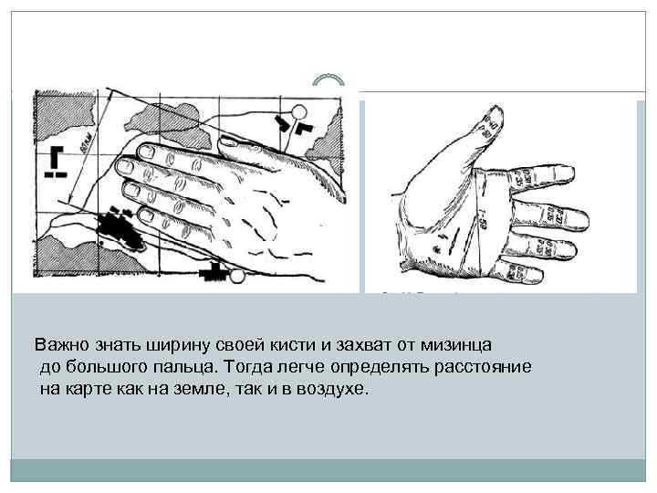 Важно знать ширину своей кисти и захват от мизинца до большого пальца. Тогда легче