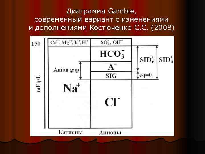 Диаграмма Gamble, современный вариант с изменениями и дополнениями Костюченко С. С. (2008) 