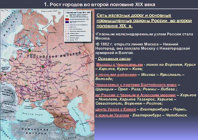 Контурная карта развитие капитализма в россии с 1861 до конца 19 в