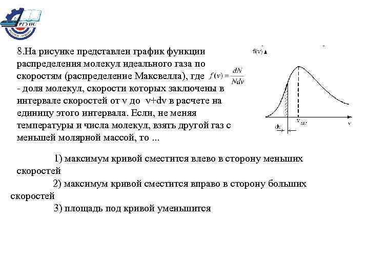 Функция распределения по модулю скорости