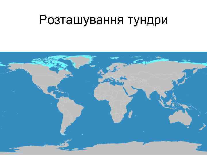 Розташування тундри 