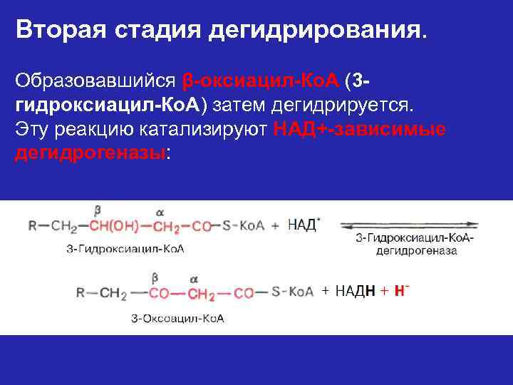 Уравнение реакции дегидрирования