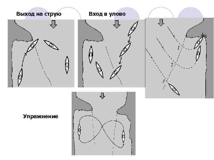 Выход на струю Упражнение Вход в улово 