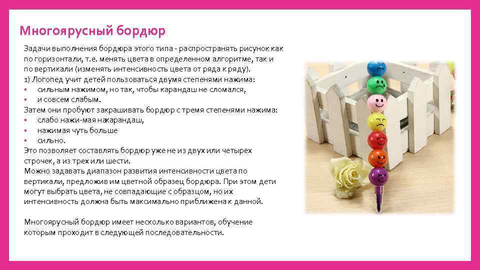 Многоярусный бордюр Задачи выполнения бордюра этого типа распространять рисунок как по горизонтали, т. е.
