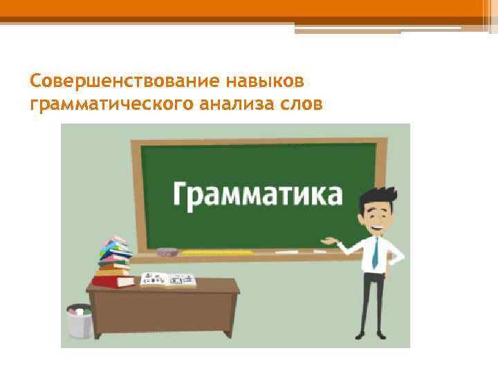 Совершенствование навыков грамматического анализа слов 