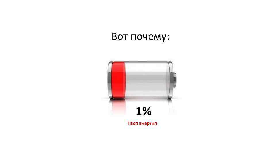 Вот почему: 1% Твоя энергия 