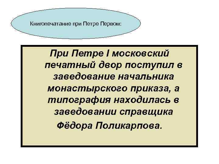 Книгопечатание при Петре Первом: При Петре I московский печатный двор поступил в заведование начальника