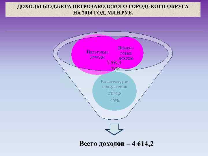 ДОХОДЫ БЮДЖЕТА ПЕТРОЗАВОДСКОГО ГОРОДСКОГО ОКРУГА НА 2014 ГОД, МЛН. РУБ. Ненало. Налоговые доходы 2