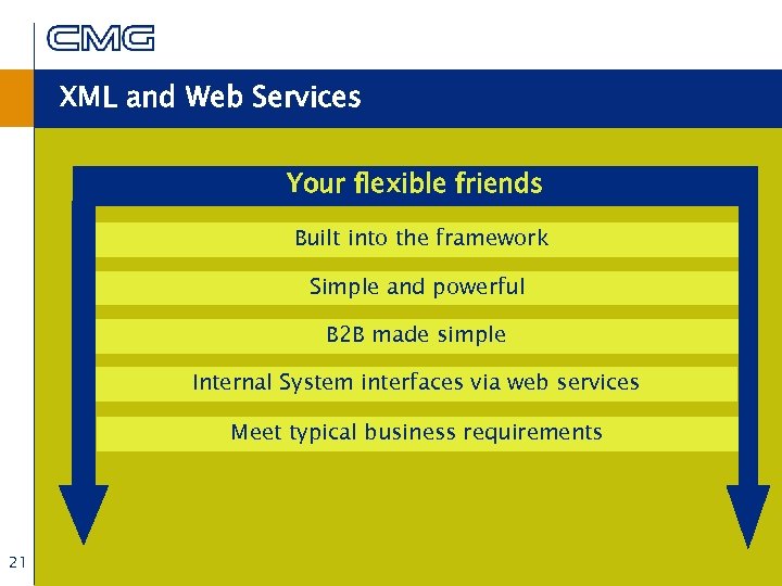 XML and Web Services Your flexible friends Built into the framework Simple and powerful