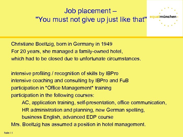 Job placement – 