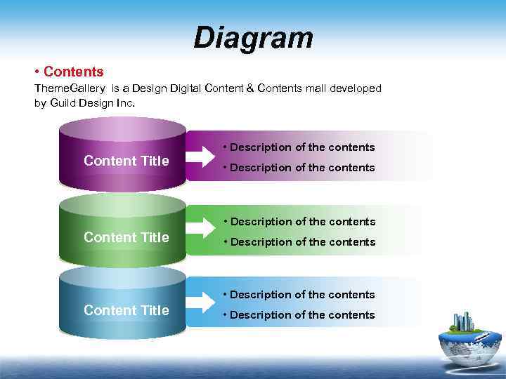 Diagram • Contents Theme. Gallery is a Design Digital Content & Contents mall developed