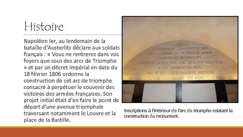 Histoire Napoléon Ier, au lendemain de la bataille d'Austerlitz déclare aux soldats français :