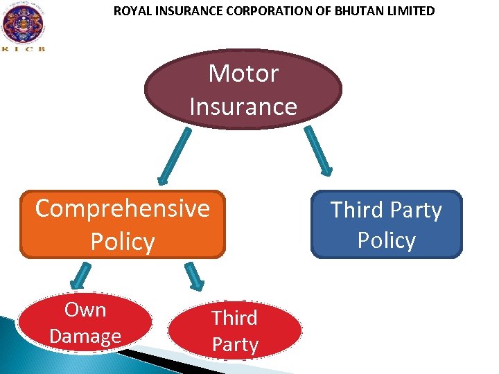 ROYAL INSURANCE CORPORATION OF BHUTAN LIMITED Motor Insurance Comprehensive Policy Own Damage Third Party
