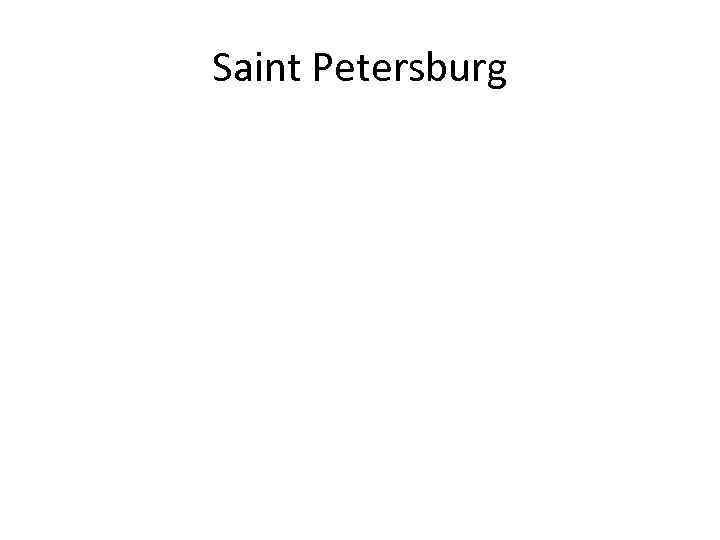 Saint Petersburg 