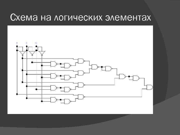 Схема на логических элементах 