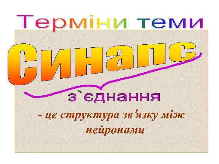 - це структура зв′язку між нейронами 