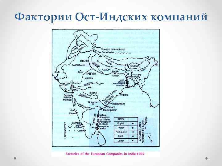 Фактории Ост-Индских компаний 