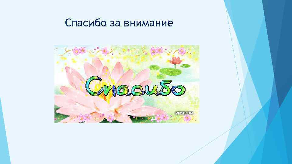 Спасибо за внимание 