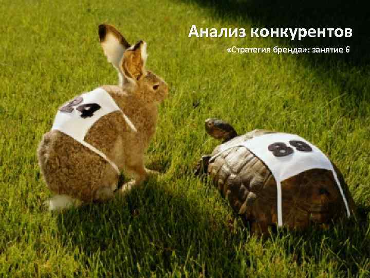 Анализ конкурентов «Стратегия бренда» : занятие 6 