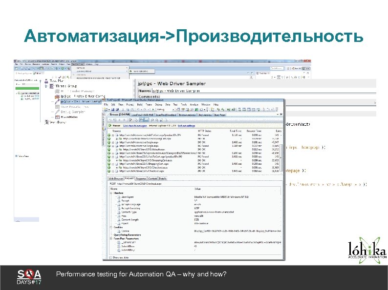 Автоматизация->Производительность Performance testing for Automation QA – why and how? 