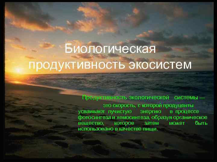 Виды биологической продуктивности. Биологическая продуктивность экосистем. Первичная продукция биогеоценоза. Продуктивность агроэкосистемы.