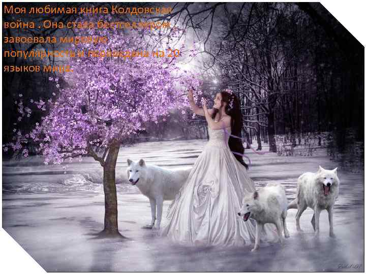 Моя любимая книга Колдовская война. Она стала бестселлером , завоевала мировую популярность и переведена