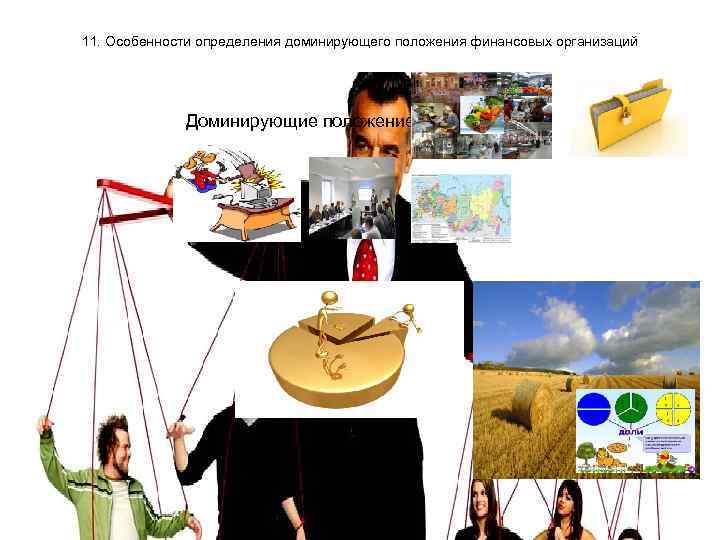 11. Особенности определения доминирующего положения финансовых организаций Доминирующие положение 