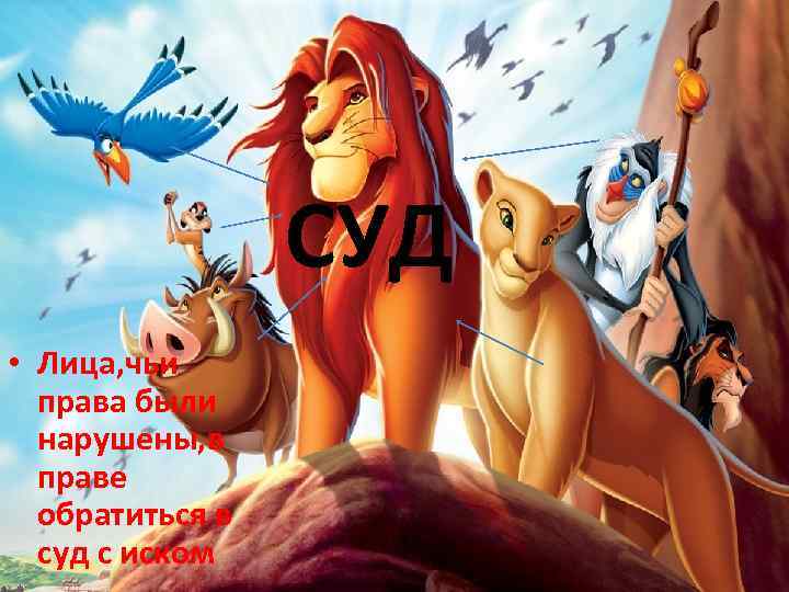 СУД • Лица, чьи права были нарушены, в праве обратиться в суд с иском