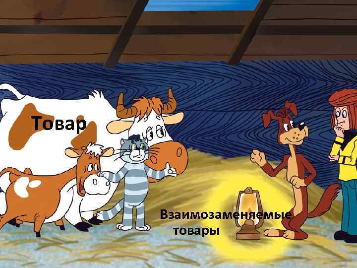 Товар Взаимозаменяемые товары 