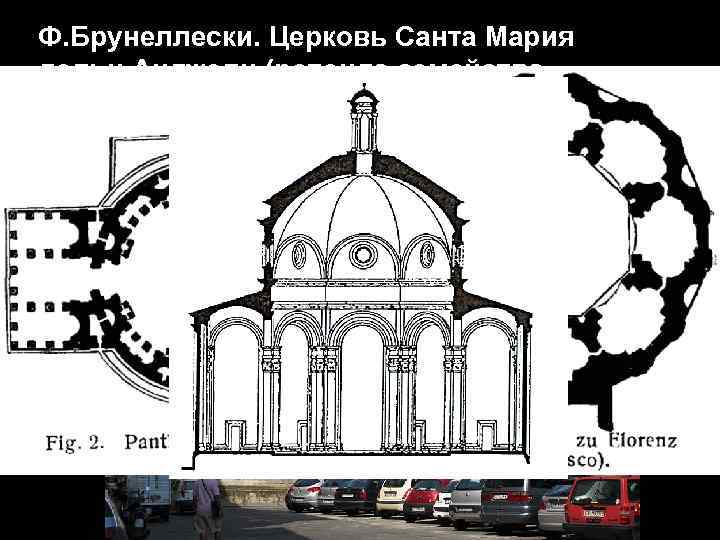 Ф. Брунеллески. Церковь Санта Мария дельи Анджели (ротонда семейства Сколари), нач. в 1434 г.