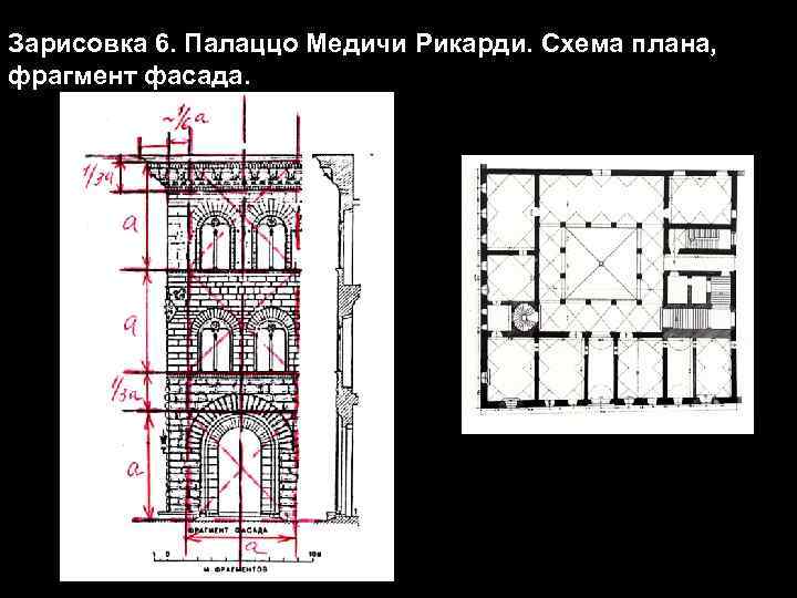 Палаццо ручеллаи план