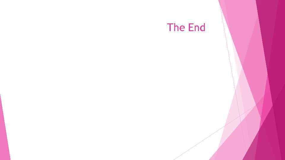 The End 