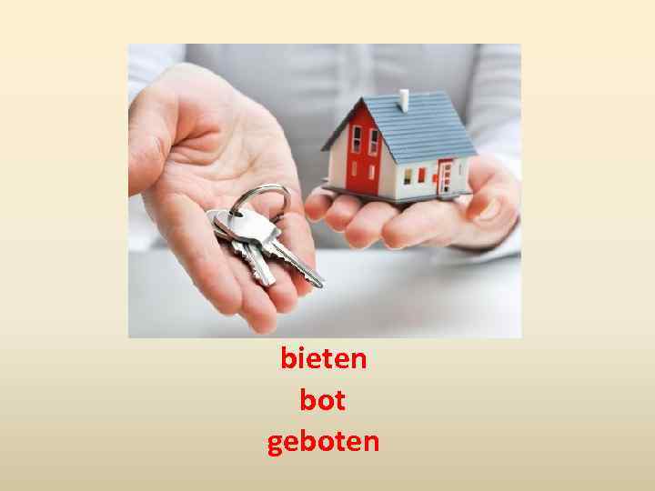 bieten bot geboten 