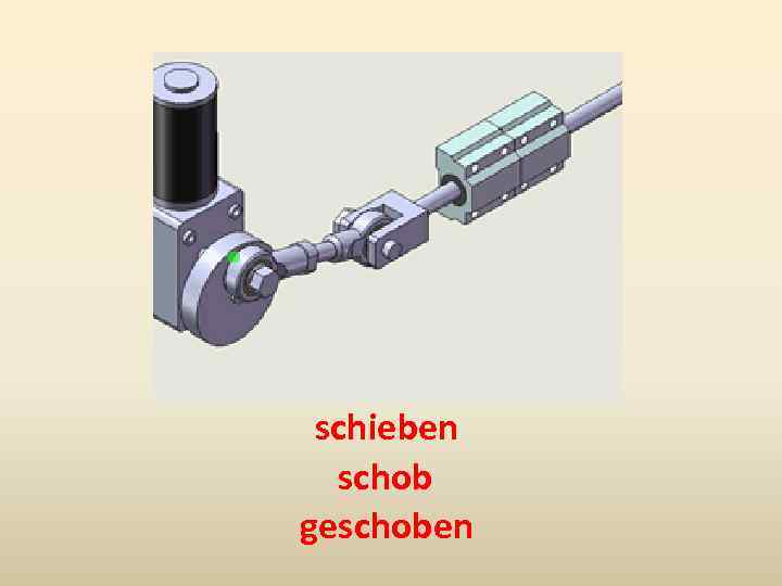 schieben schob geschoben 