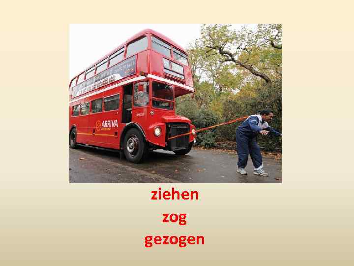 ziehen zog gezogen 