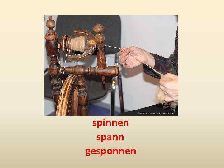 spinnen spann gesponnen 