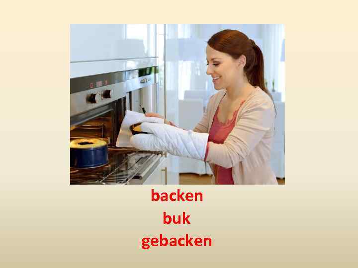 backen buk gebacken 