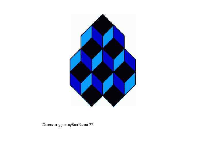 Сколько здесь кубов 6 или 7? 