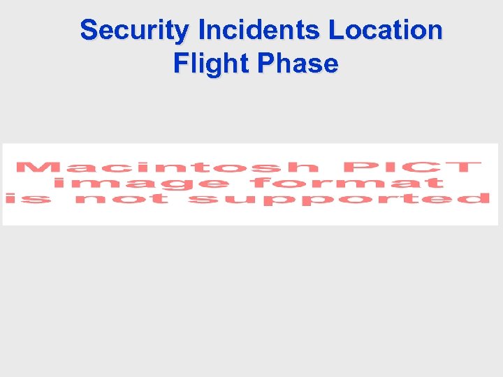 Security Incidents Location Flight Phase 