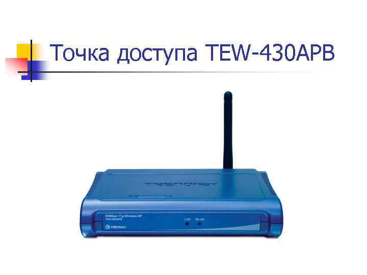 Точка доступа TEW-430 APB 