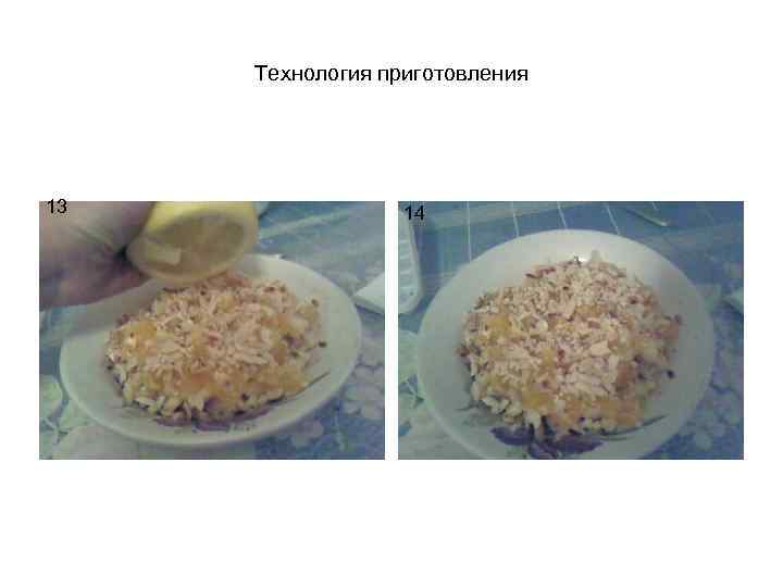 Технология приготовления 13 14 