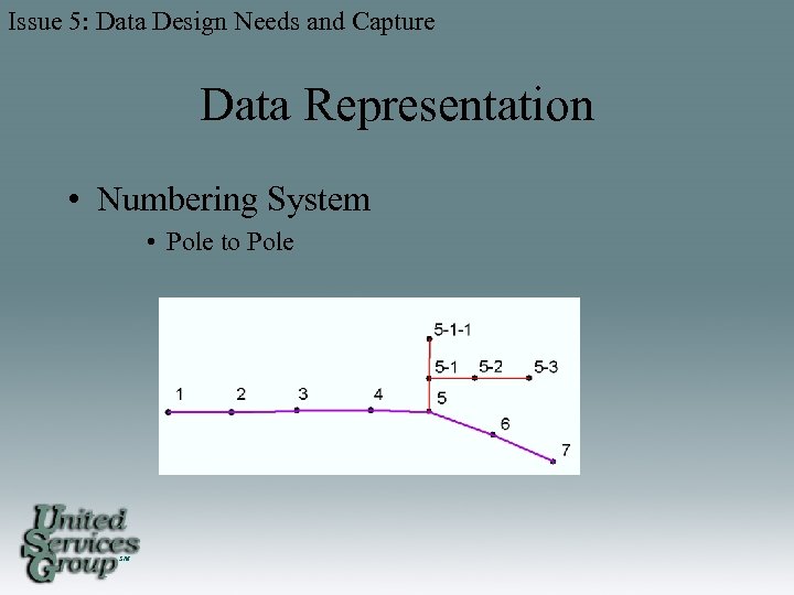 Issue 5: Data Design Needs and Capture Data Representation • Numbering System • Pole