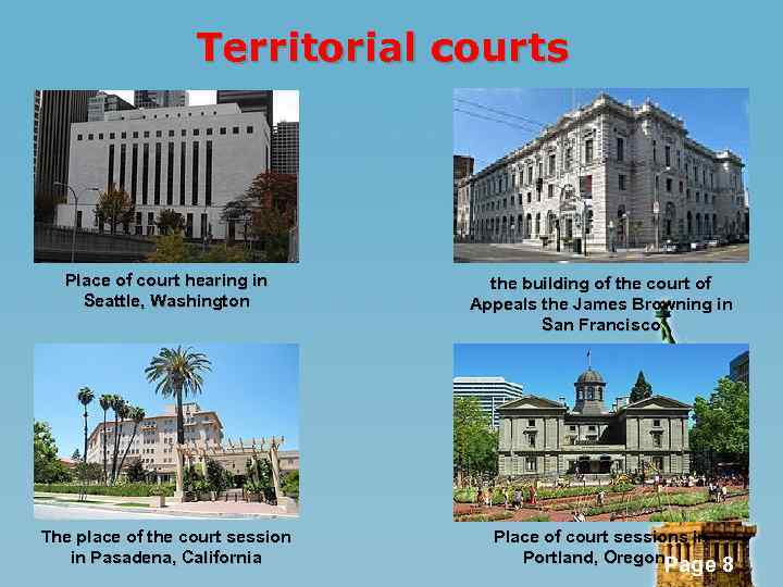 Territorial courts здание Place of court hearing in Seattle, Washington the building of the