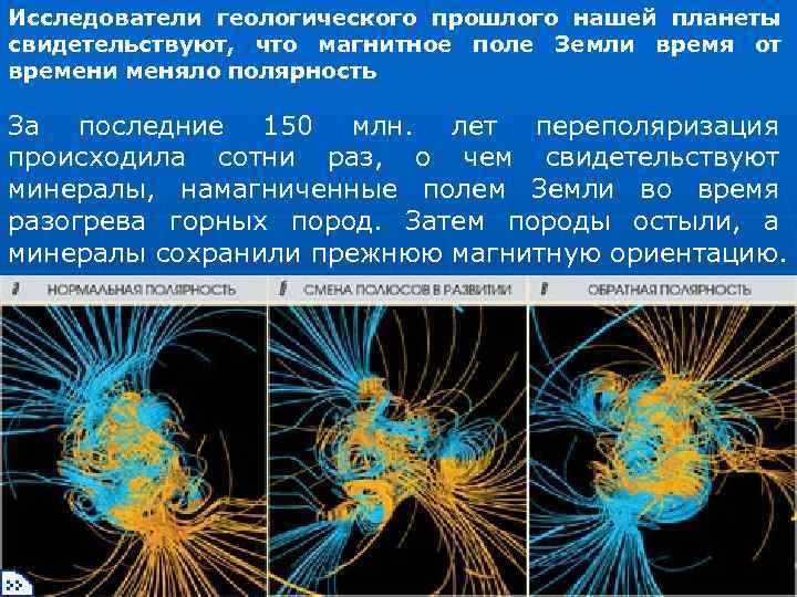 Исследователи геологического прошлого нашей планеты свидетельствуют, что магнитное поле Земли время от времени меняло