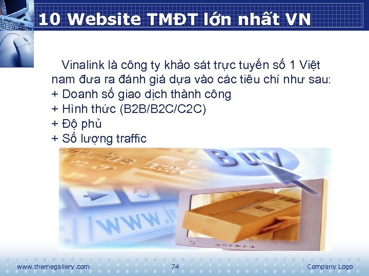 10 Website TMĐT lớn nhất VN Vinalink là công ty khảo sát trực tuyến