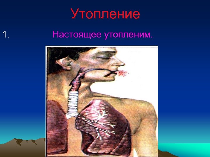 Утопление 1. Настоящее утопленим. 