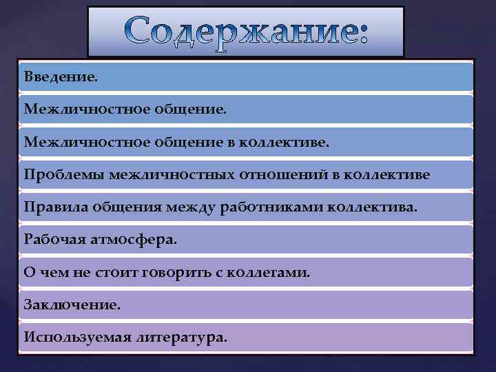 Введение. Межличностное общение в коллективе. Проблемы межличностных отношений в коллективе Правила общения между работниками