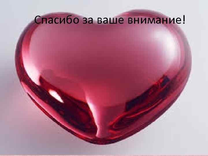 Спасибо за ваше внимание! 